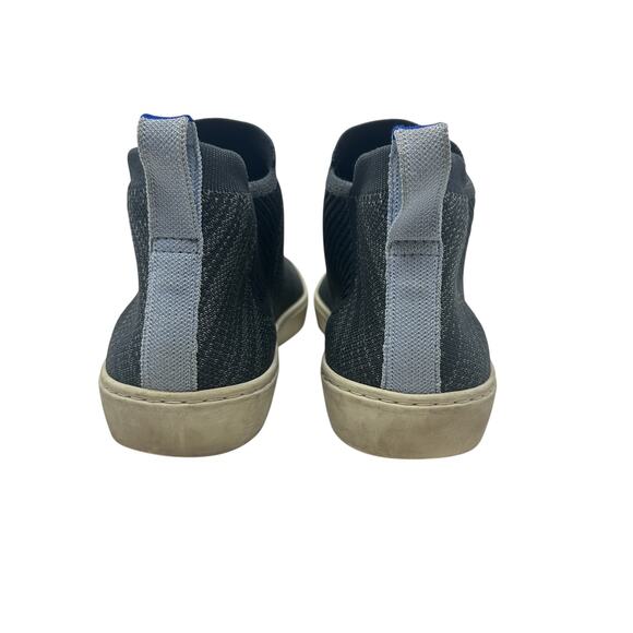 Rothy's The Chelsea Knitted Ankle Sneaker Boots‎ Graphite Melange Gray Size 9 - Picture 10 of 13
